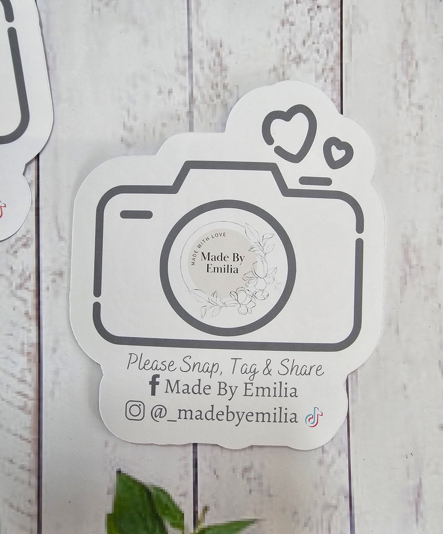 Snap, Tag & Share cards