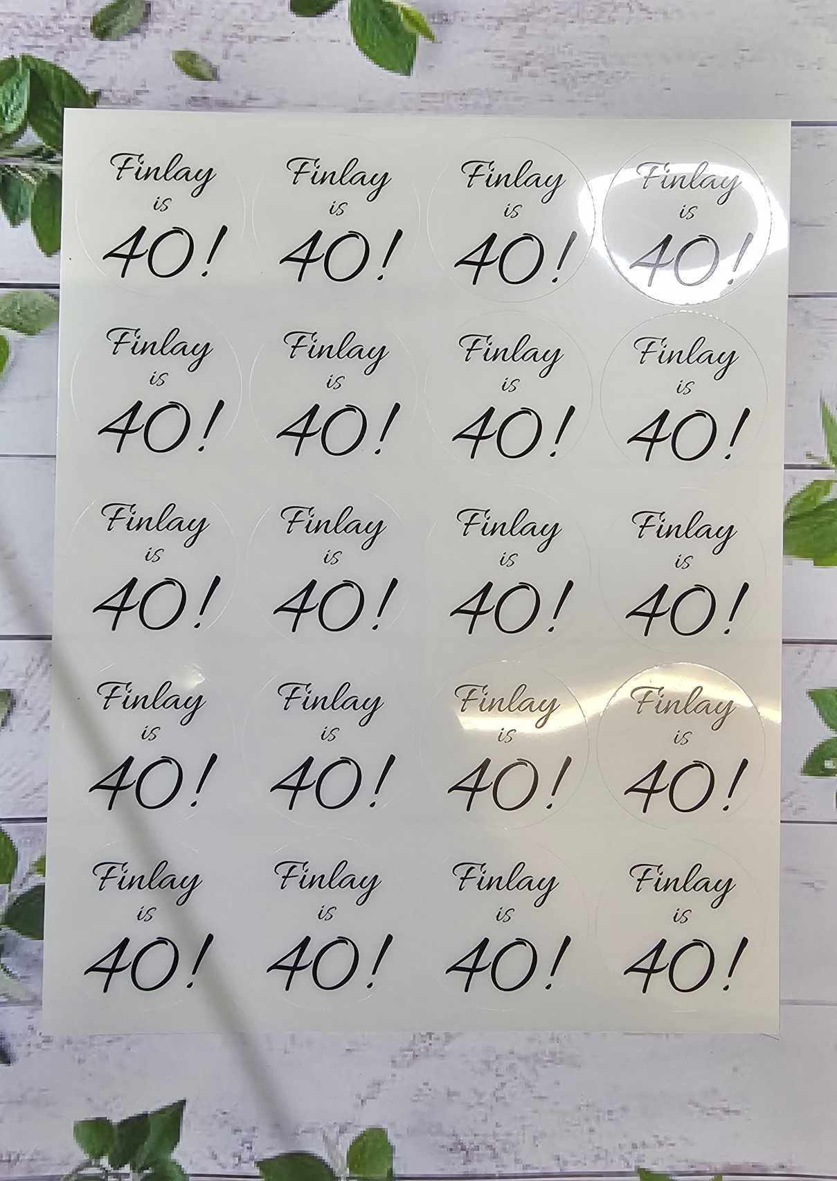 Transparent custom stickers, small business tools, see-through, translucent stickers, clear stickers, foil stickers