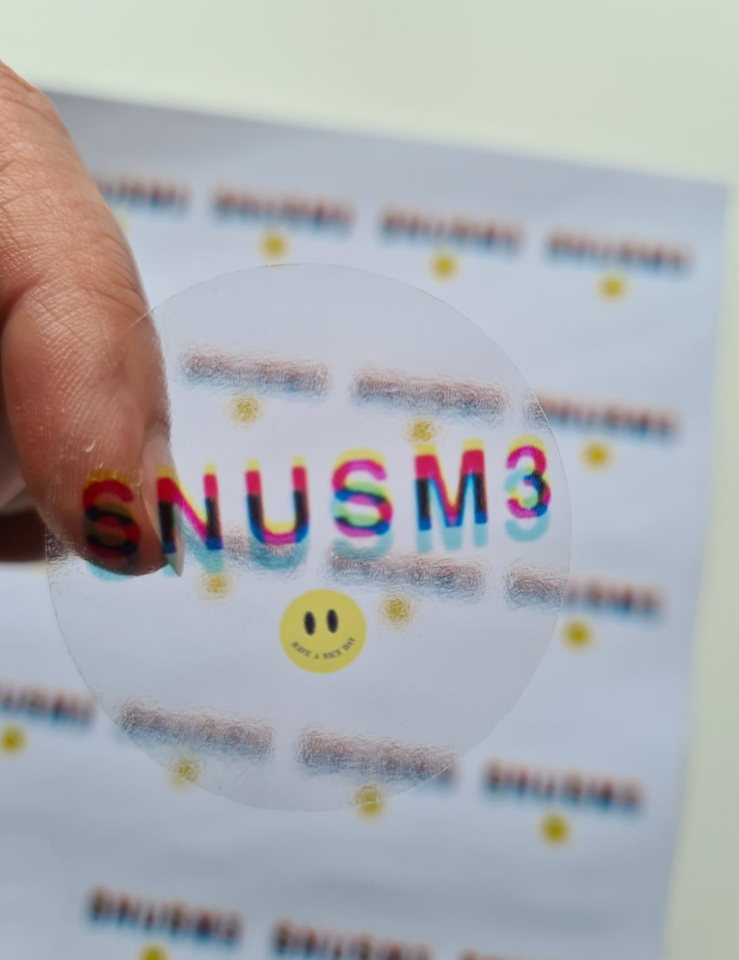 Transparent custom stickers, small business tools, see-through, translucent stickers, clear stickers, foil stickers