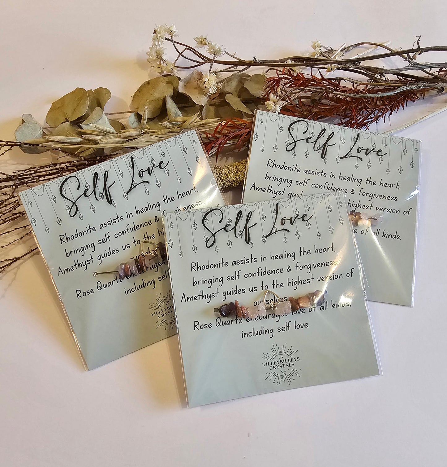Crystal Bracelet Self Love