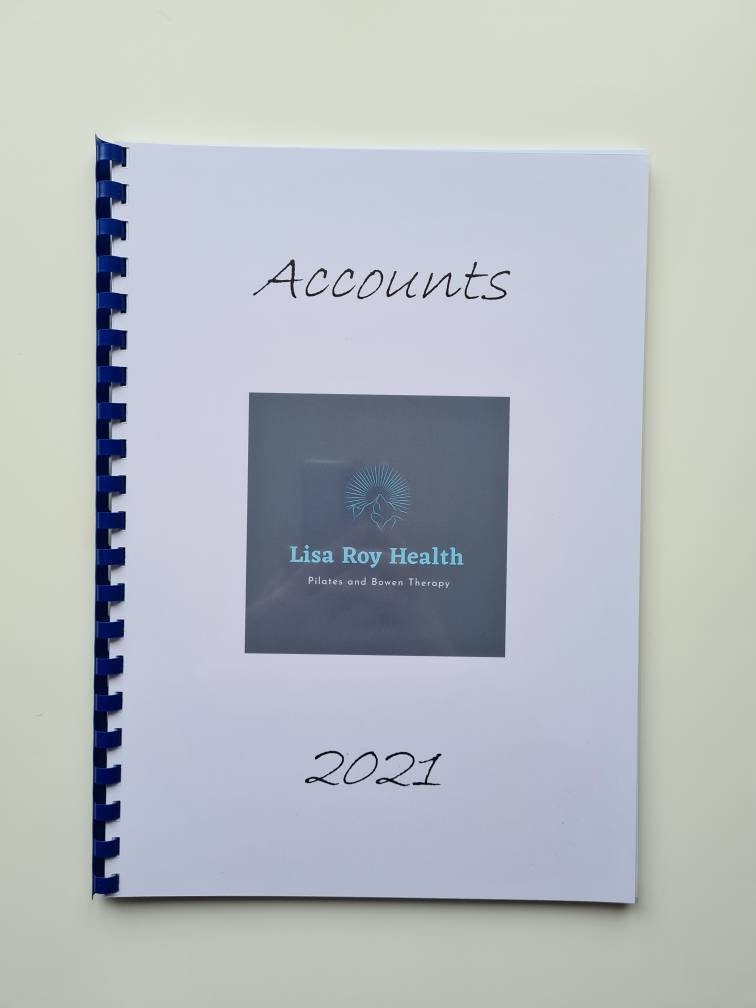 Personalised business accounts book, logo accounts book, small business tracker, custom accounts book, small business stationery,