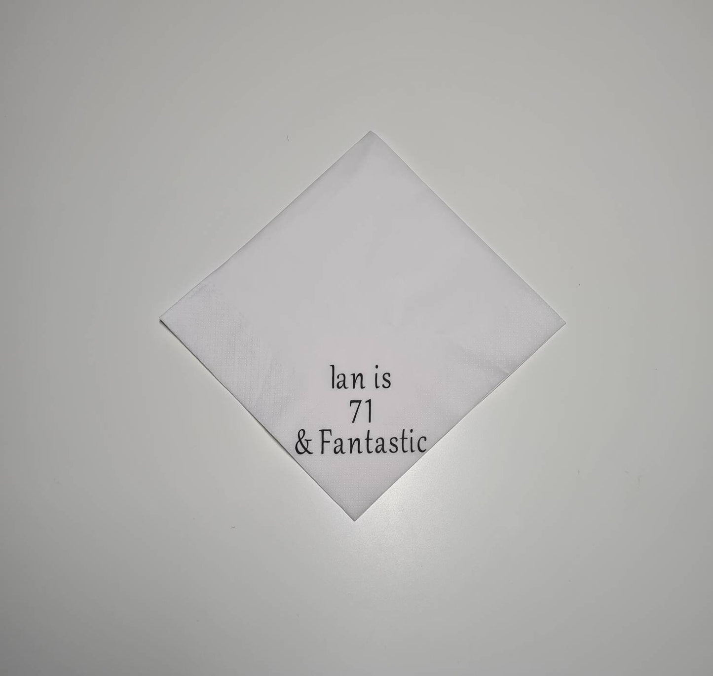 White Personalised napkins, party supplies, custom napkins, wedding napkins, serviettes, birthday, christening, anniversary, bar mitzvah