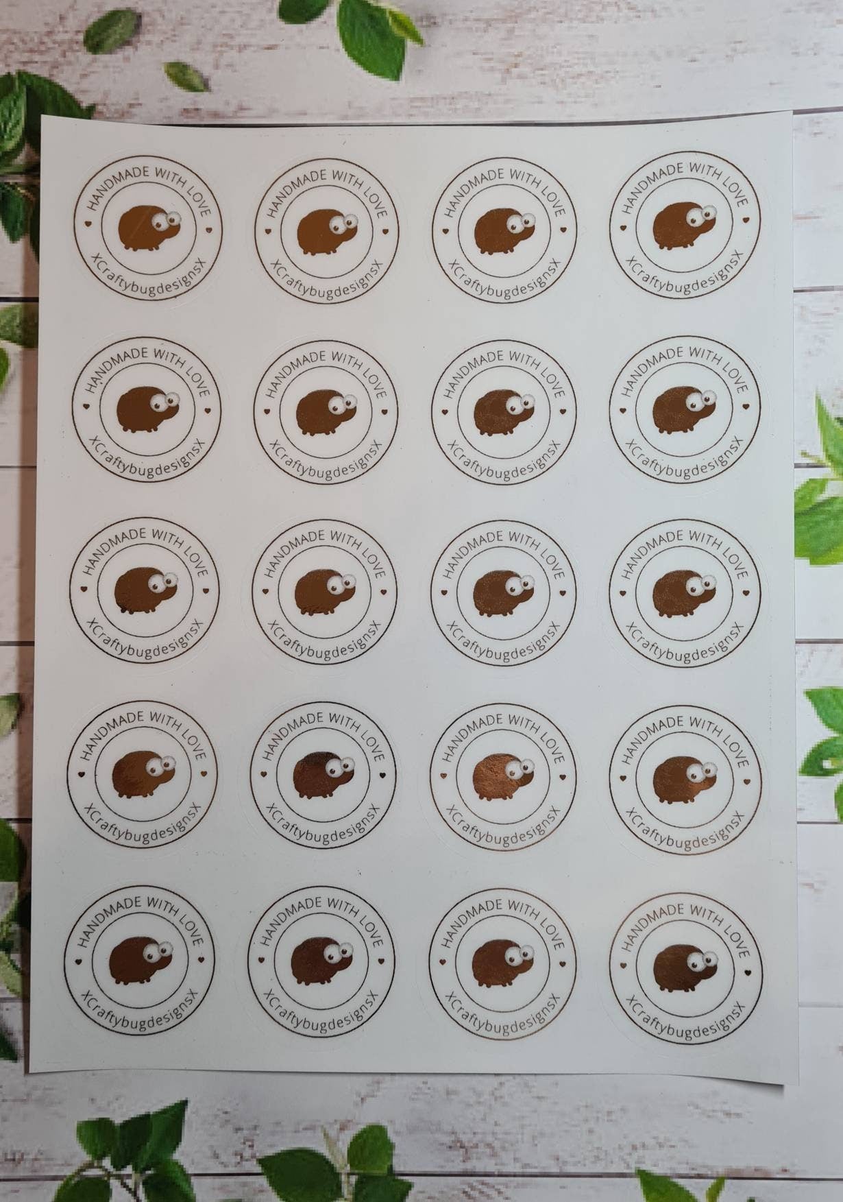 Transparent metallic Personalised stickers, foil stickers, see through, translucent stickers, clear stickers, small business, handcraft