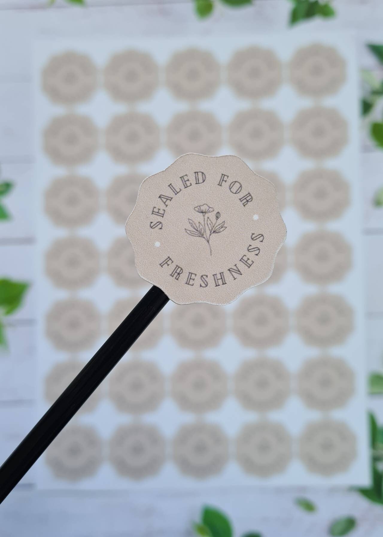 Sealed for freshness stickers, small business tools, small business stationery, business labels, small business stickers,