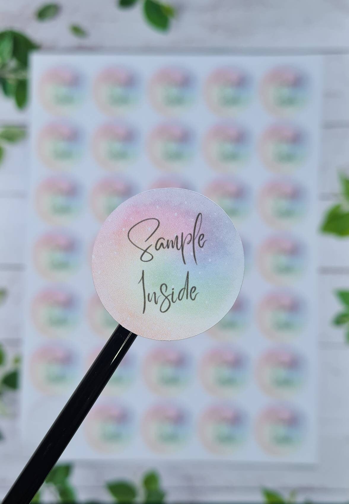 Sample inside stickers, small business tools, small business stationery, business labels, small business stickers,