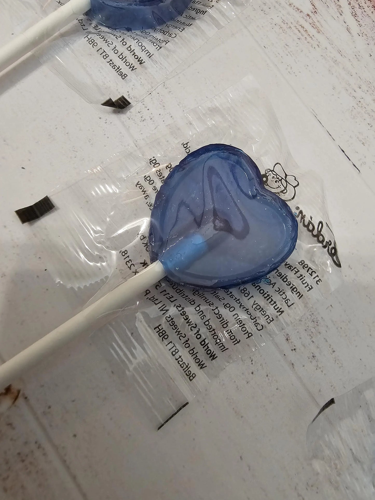 Personalised Lollies Blue Raspberry