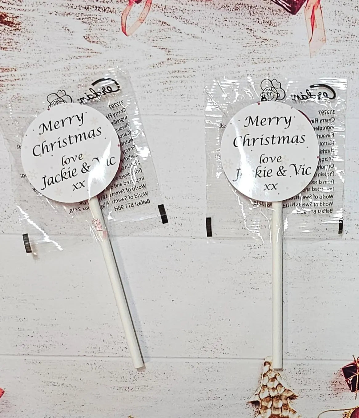 Personalised Lollies Blue Raspberry