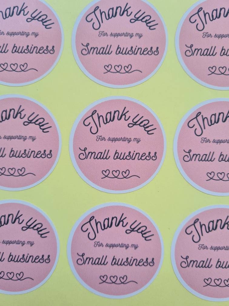 Glossy or matt thank you stickers, small business tools, small business stickers, packaging stickers, handmade stickers