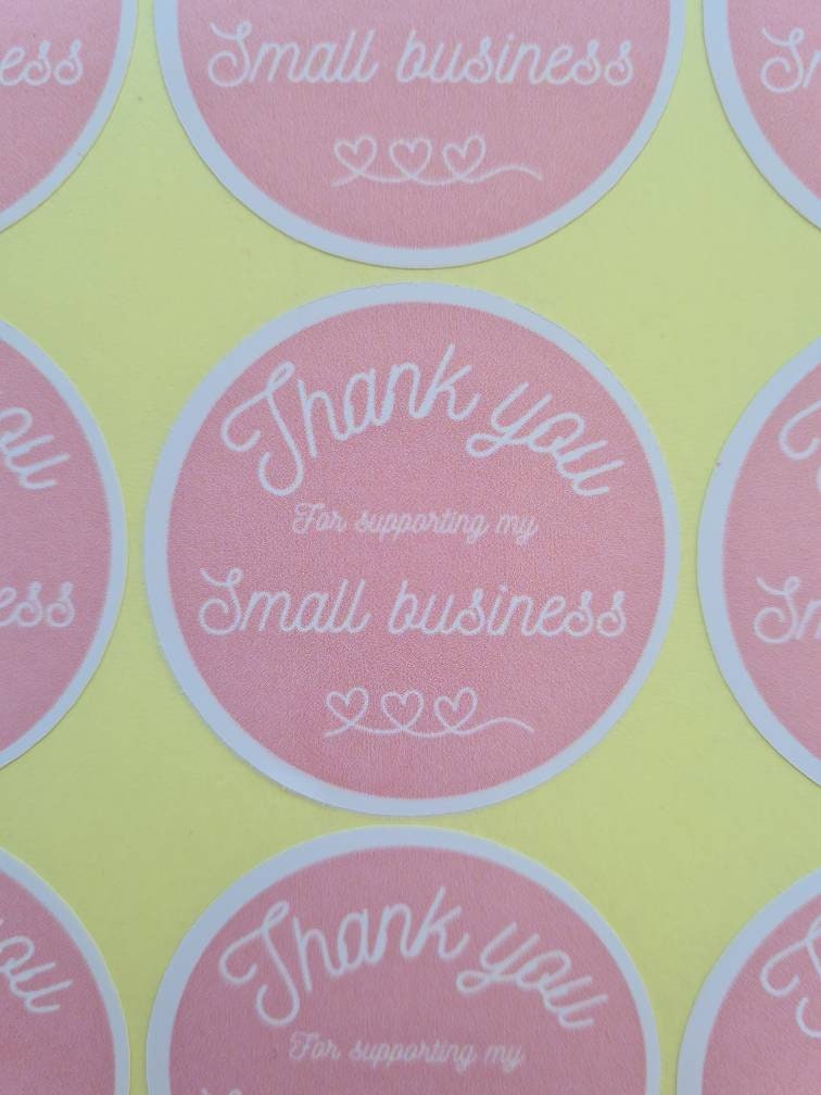 Glossy or matt thank you stickers, small business tools, small business stickers, packaging stickers, handmade stickers