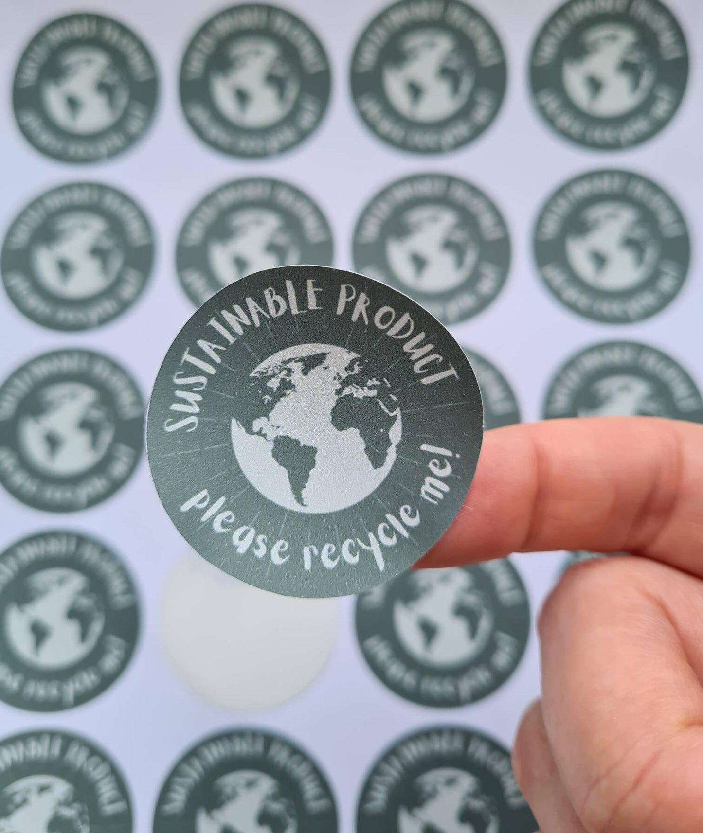 Glossy recycle stickers, recycle me, small business tools, small business stickers, handmade stickers, packaging supplies, work from home