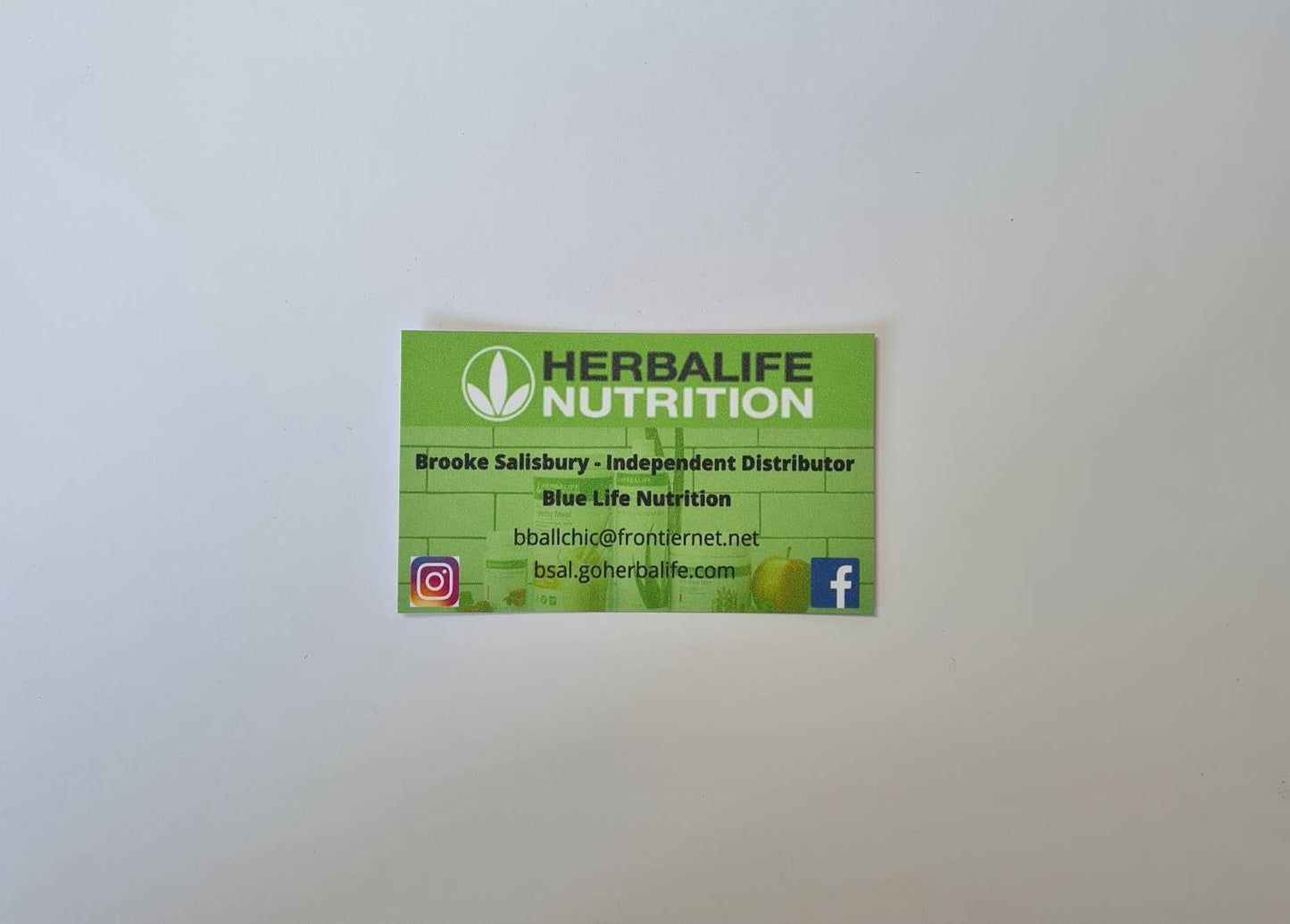 Herbalife business cards matte finish, new customer cards, calling cards, custom cards, Personalised cards