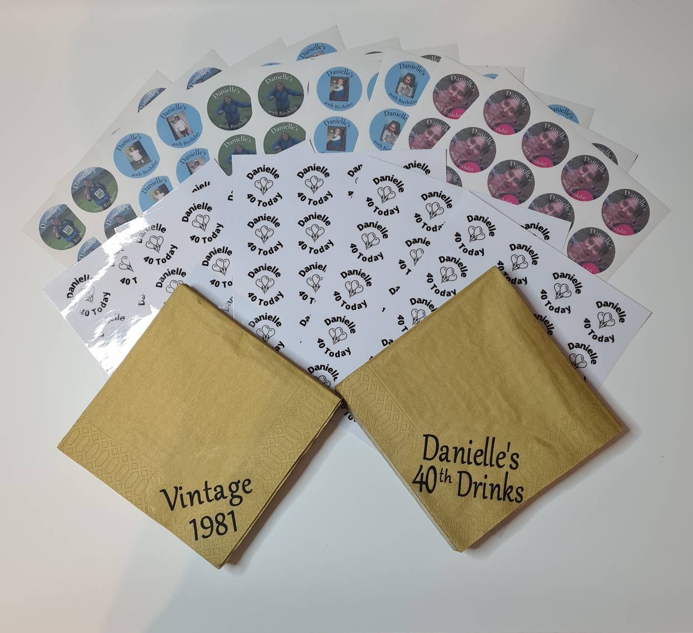 Personalised napkins, party supplies, custom napkins, wedding napkins, serviettes, birthday, christening, anniversary, bar mitzvah