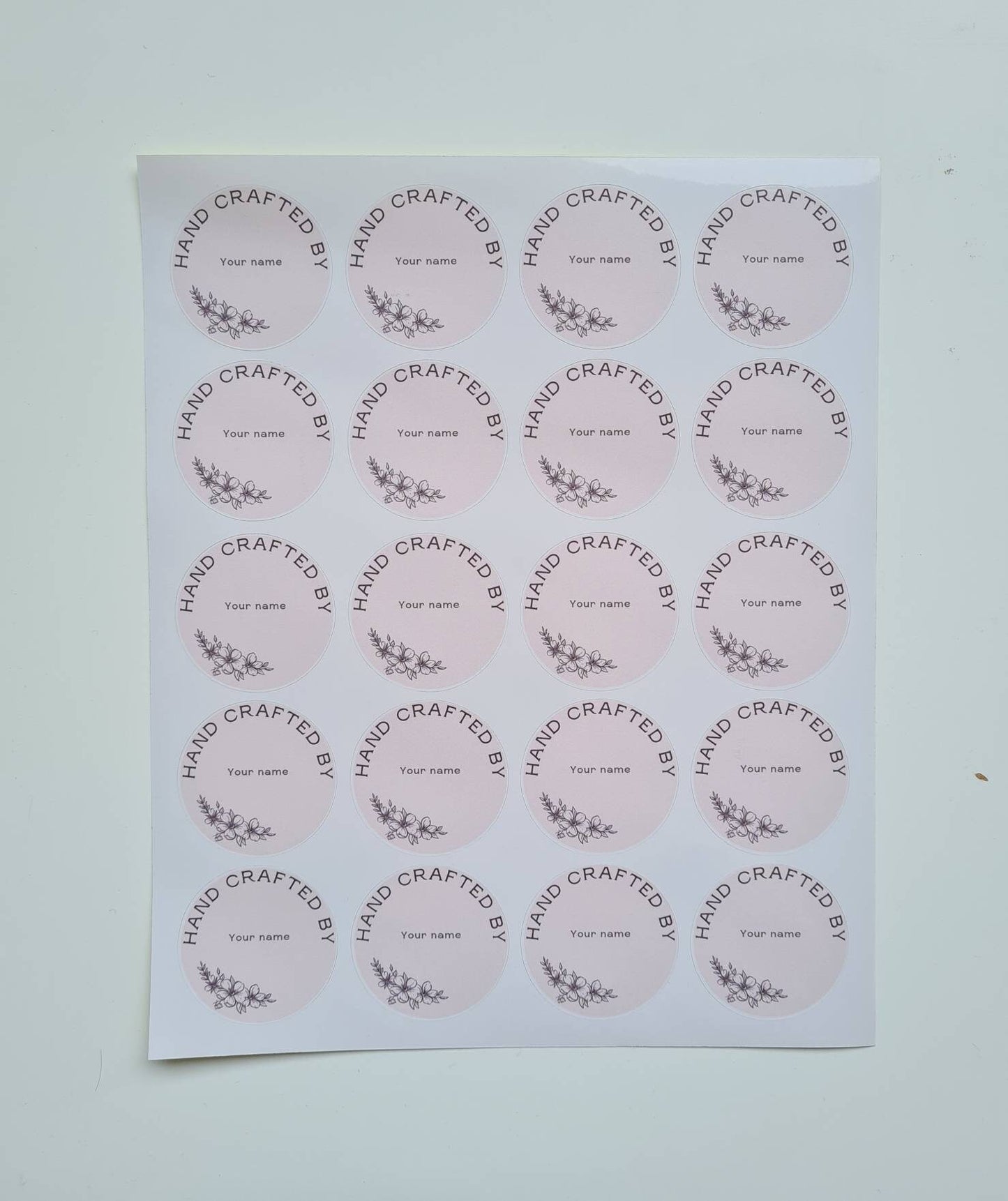 Glossy or matt handcrafted stickers, small business tool, small business stickers, social media stickers, custom stickers, handmade stickers
