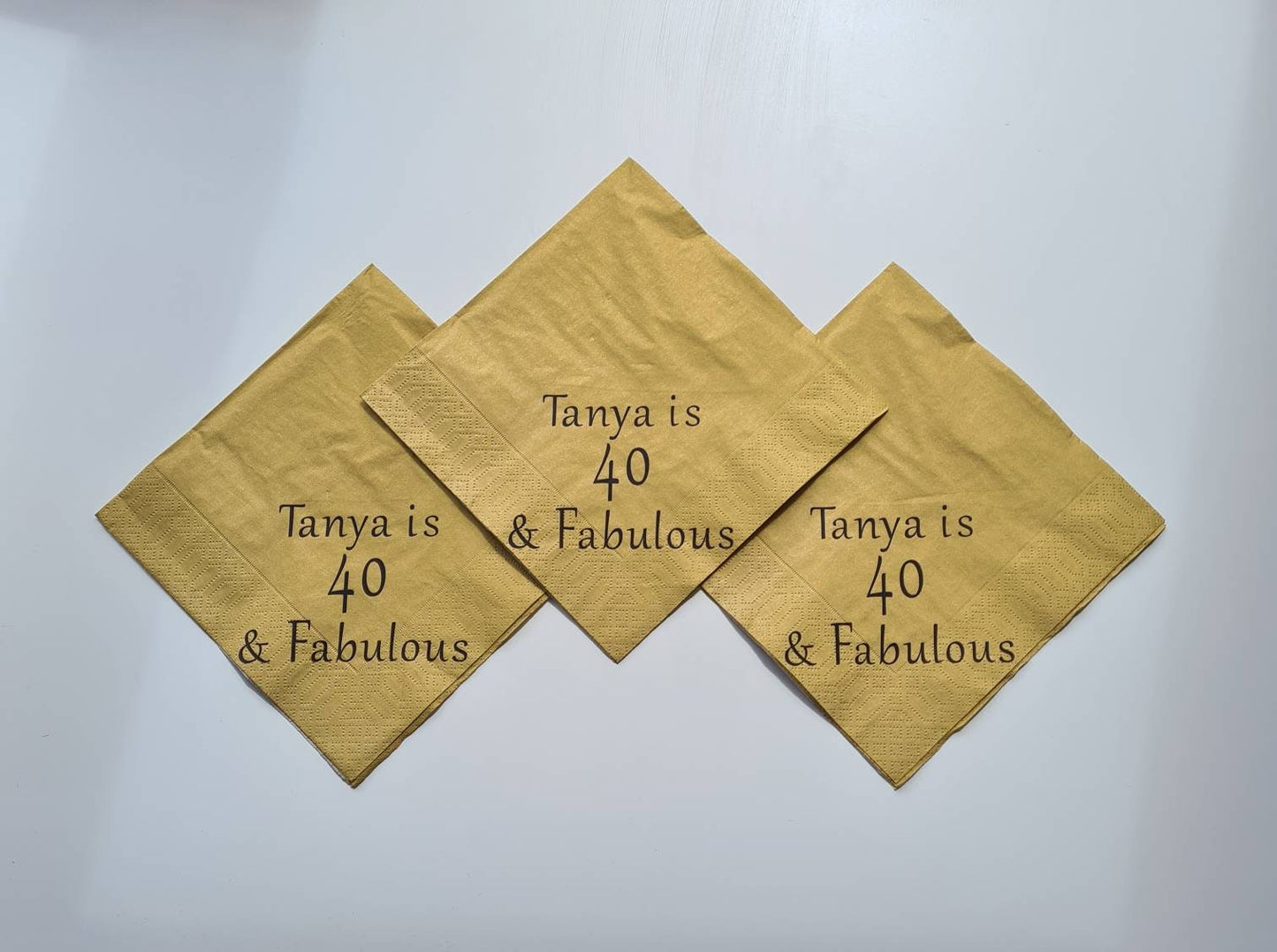 Personalised napkins, party supplies, custom napkins, wedding napkins, serviettes, birthday, christening, anniversary, bar mitzvah