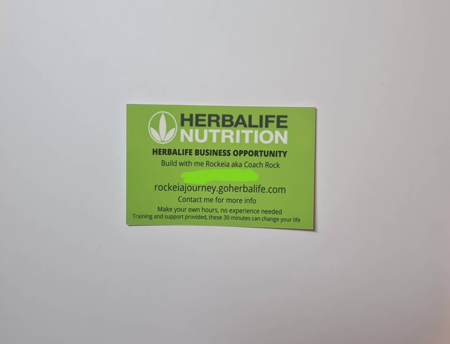 Herbalife business cards gloss finish, new customer cards, calling cards, custom cards, Personalised cards