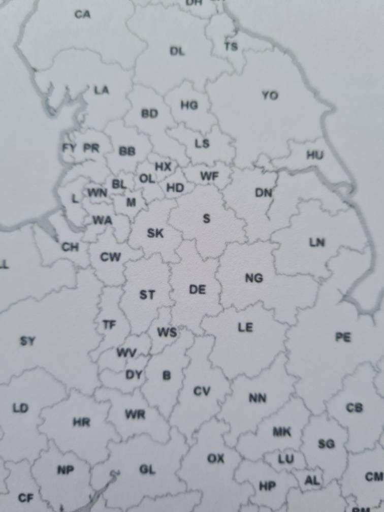 Printed Postcode map, small business, track your orders, hard copy, small business tracker, order tracker, tiktok videos, DIY map, UK, USA