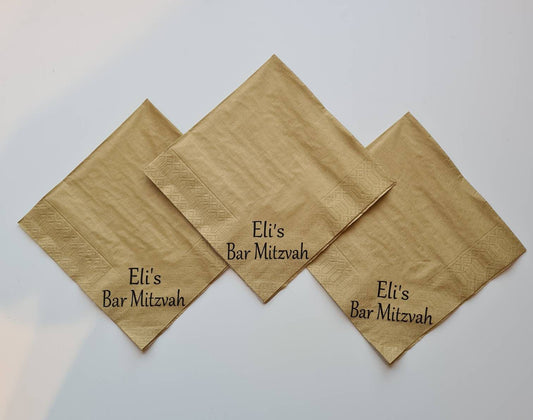 Personalised napkins, party supplies, custom napkins, wedding napkins, serviettes, birthday, christening, anniversary, bar mitzvah