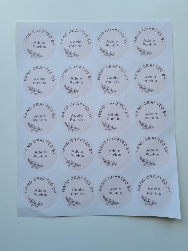 Glossy or matt handcrafted stickers, small business tool, small business stickers, social media stickers, custom stickers, handmade stickers