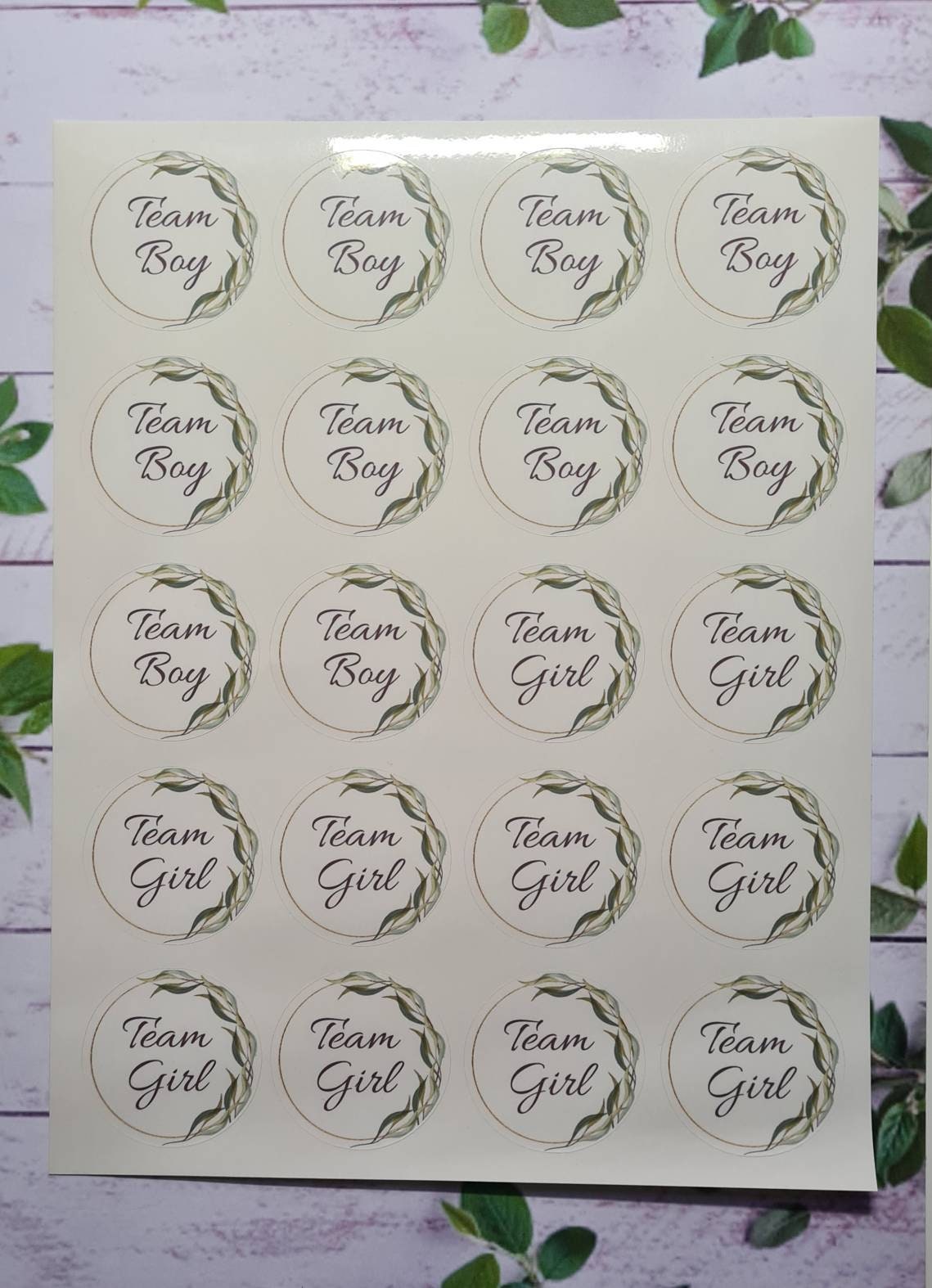 Gender Reveal Stickers