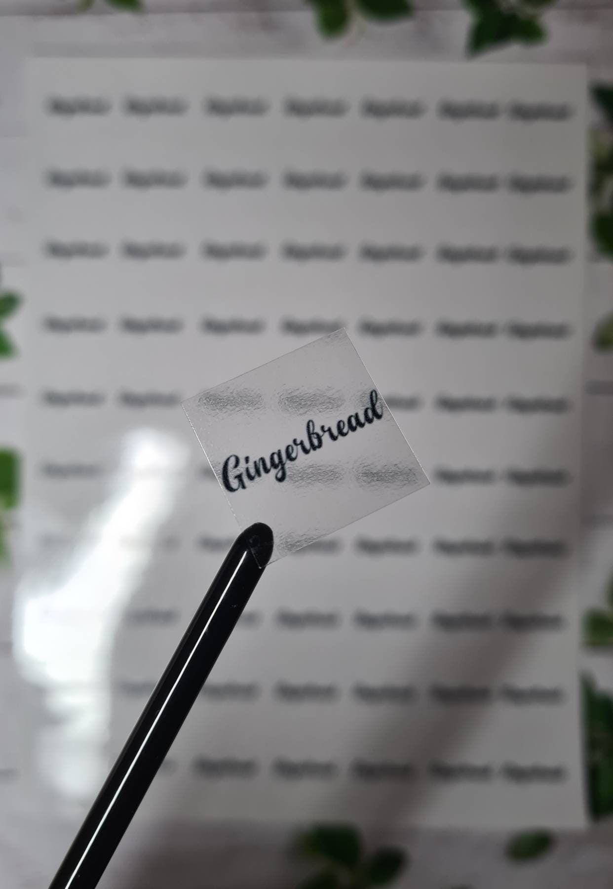 Transparent custom product flavour stickers, small business tools, see-through, translucent stickers, clear stickers, foil stickers