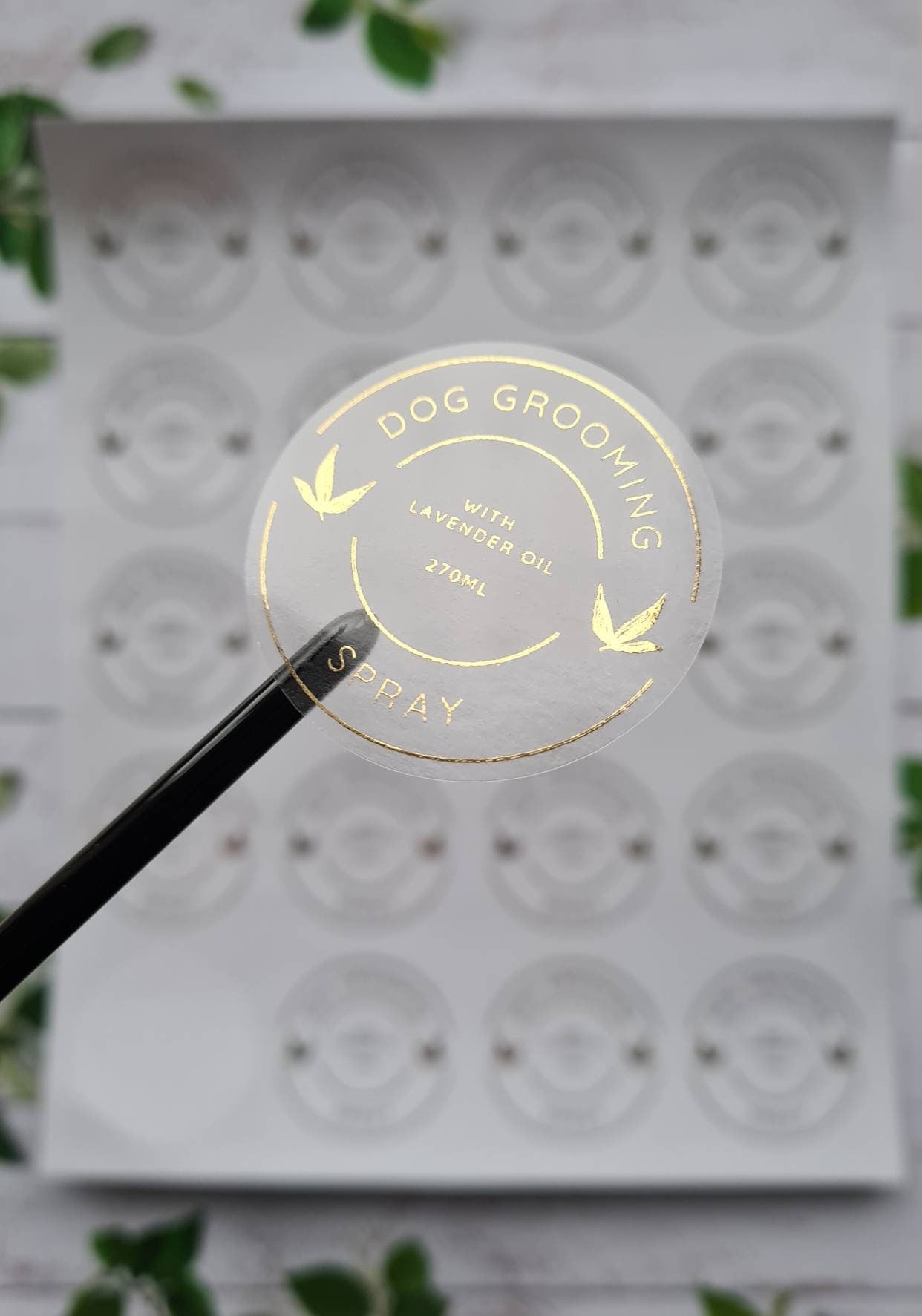 Transparent metallic Personalised stickers, foil stickers, see through, translucent stickers, clear stickers, small business, handcraft