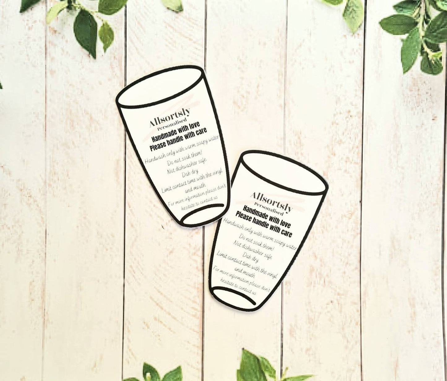 Care cards, 10 pack, small business tools, mug care instructions, vinyl instructions, printed cards, cold cup care cards, glass instructions