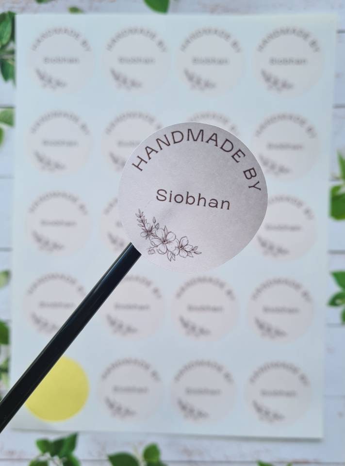 Glossy or matt handcrafted stickers, small business tool, small business stickers, social media stickers, custom stickers, handmade stickers