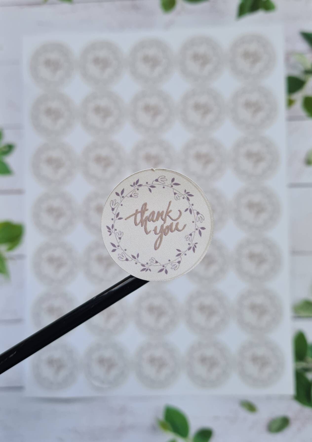 Thank you stickers, small business tools, small business stationery, thank you stickers sheet